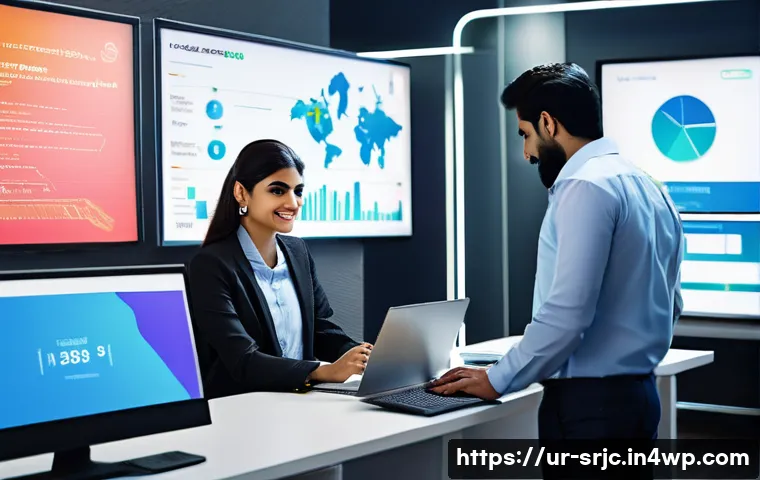 제품 서비스화 전략과 실행 - A modern Pakistani business office setting where a diverse team of professionals is collaboratively ...