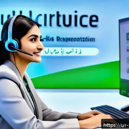 Home 32 제품에서 서비스로의 전환 성공 요소 - A modern customer service center in Pakistan featuring a diverse team of professionals wearing busin...